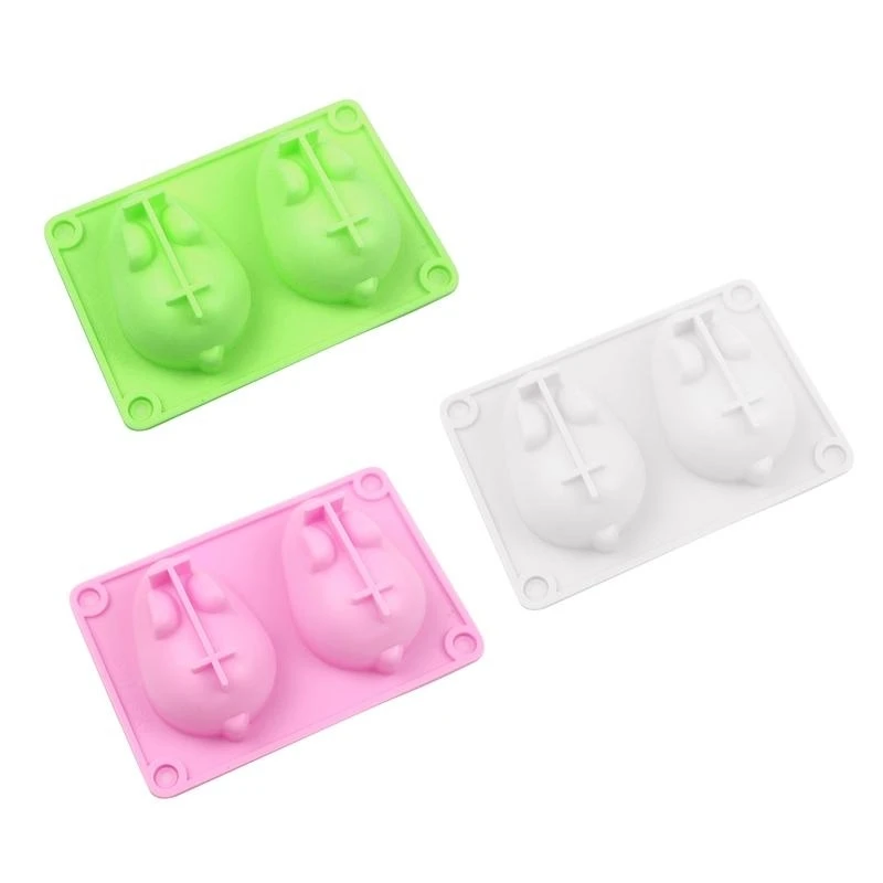 97BC DIY Art Rabbit Cake Mold Bunny Plastic Soap Mold Lightweight Necessary DIY Tool Molds Easter Desktop Ornaments