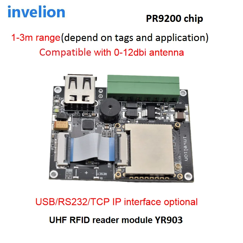 1-3 meter integrated RFID Module TTL UART compatible For Arduino board embedded USB UHF RFID Card Reader module for 6C Tag