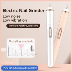 Professional Manicure Pedicure Kit Portable Nail Polish Remover Cordless Electric Nail File Nail Drill Machine