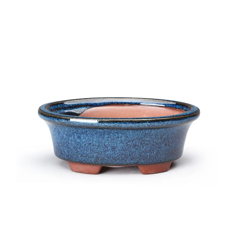 Pot de fleur en céramique avec trou de vidange, Vase succulent de lys de Style chinois, Pot de plantation d'orchidées, décoration de maison, fournitures de jardin