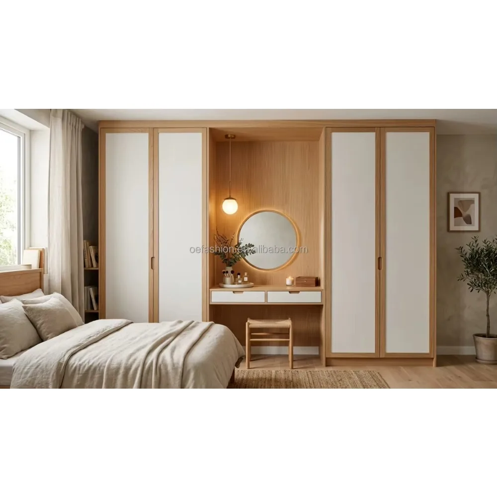 Luxury Hotel Suite Modern Matte Grey Glass Modular Wardrobe System | Bespoke Villa Walk-in Closet | OEM Commercial FF&E