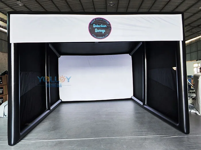 Hot Full Swing Golf Simulator Club Tent Inflatable Golf Training Equipment