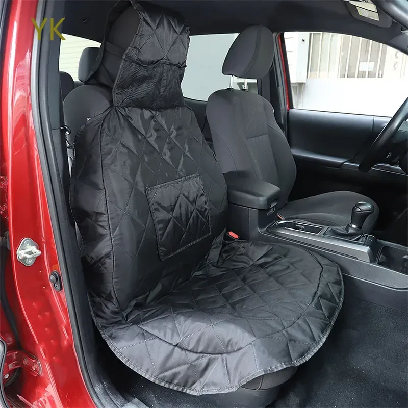 

For Toyota Tacoma 2016-2022 Black Car Co-pilot Seat Cover Waterproof Pet Mat Interior Car Accessories