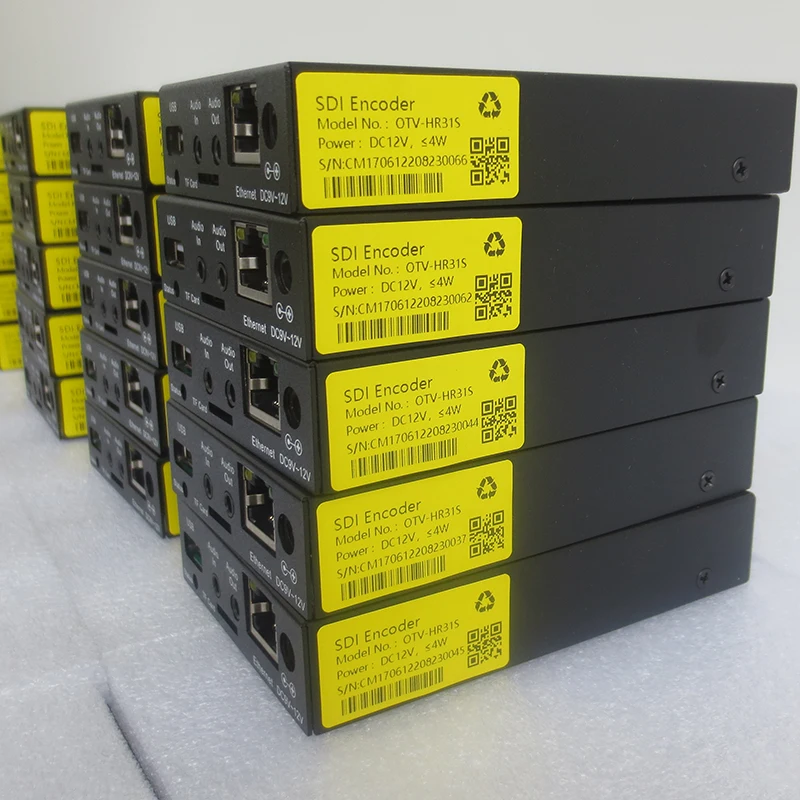 SDI إلى IP Video IPTV Streaming Encoder H.265 HEVC H.264 مع تسجيل لنظام فندق تلفزيون الكابل