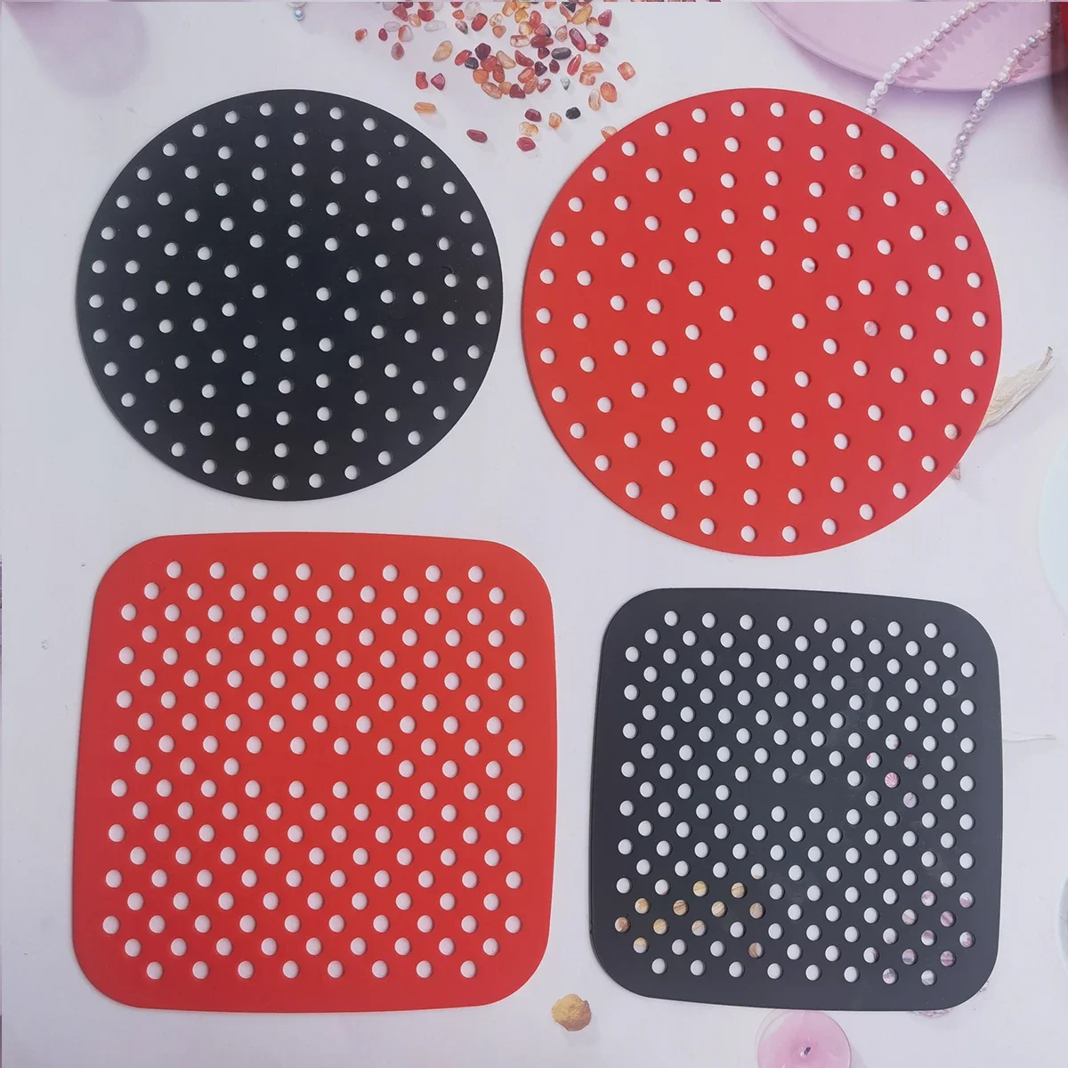 Kitchen Accessories Air Fryer Accessories Frets for Offer Kitchen Cake Baking Mat Non-stick Silicone Pad Pastry Cookware Dining