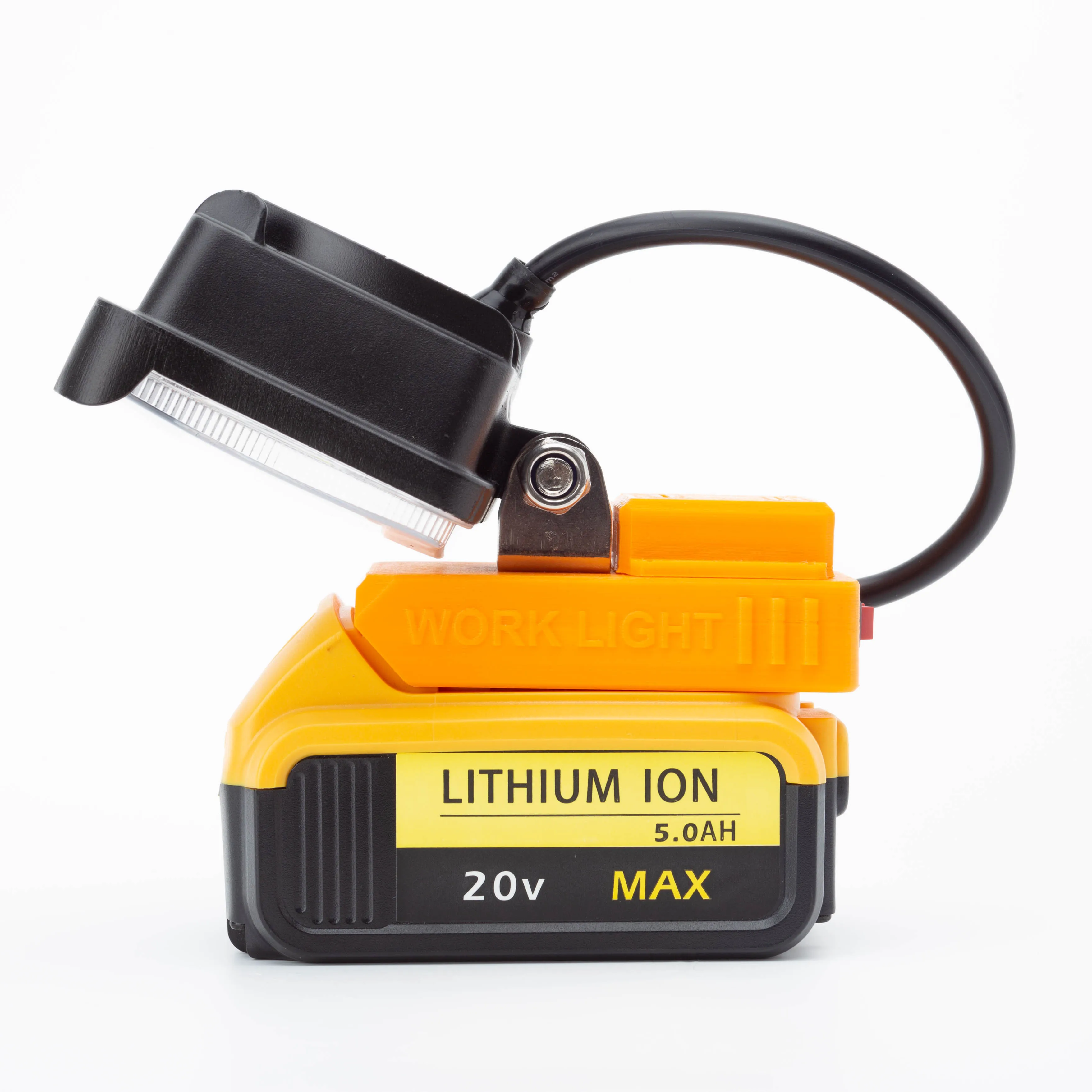 LED luz de trabalho para DeWalt, 18V bateria de lítio, lanterna USB, lâmpada de inundação emergência portátil, camping lâmpada, sem bateria