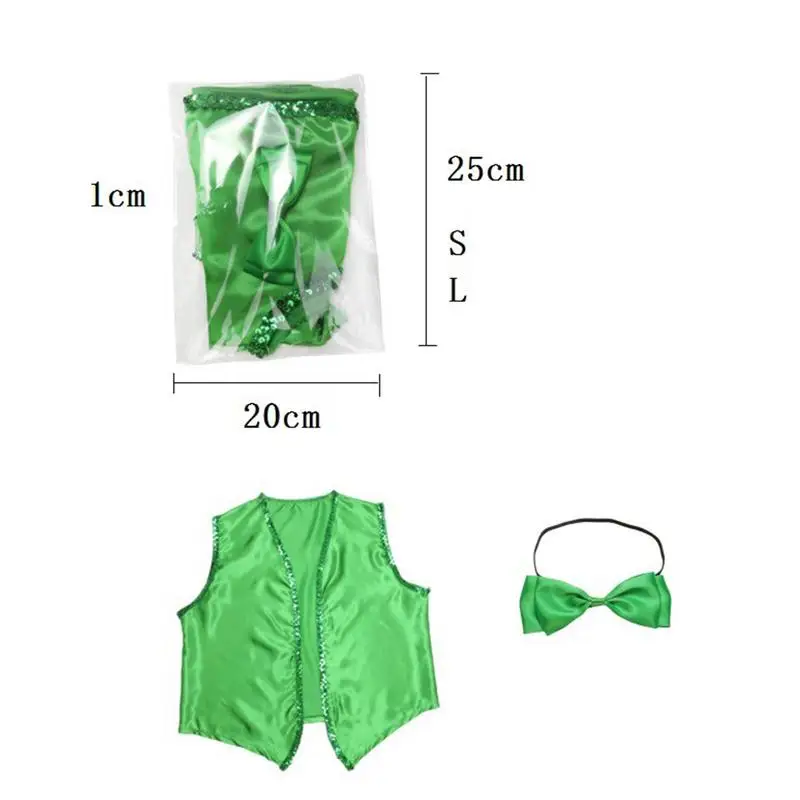 St Patricks Day Costume Kit St Patricks Day Vest Holiday Outfit For Women Men Holiday Party Outfit For St Patrick's Day