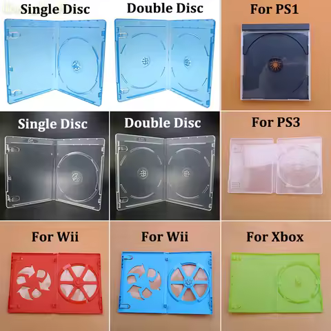 ChengHaoRan 1 Piece CD Game Case Protective Box For PS1 PS3 PS4 PS5 Xbox Wii CD DVD Discs Storage Bracket Box Cover