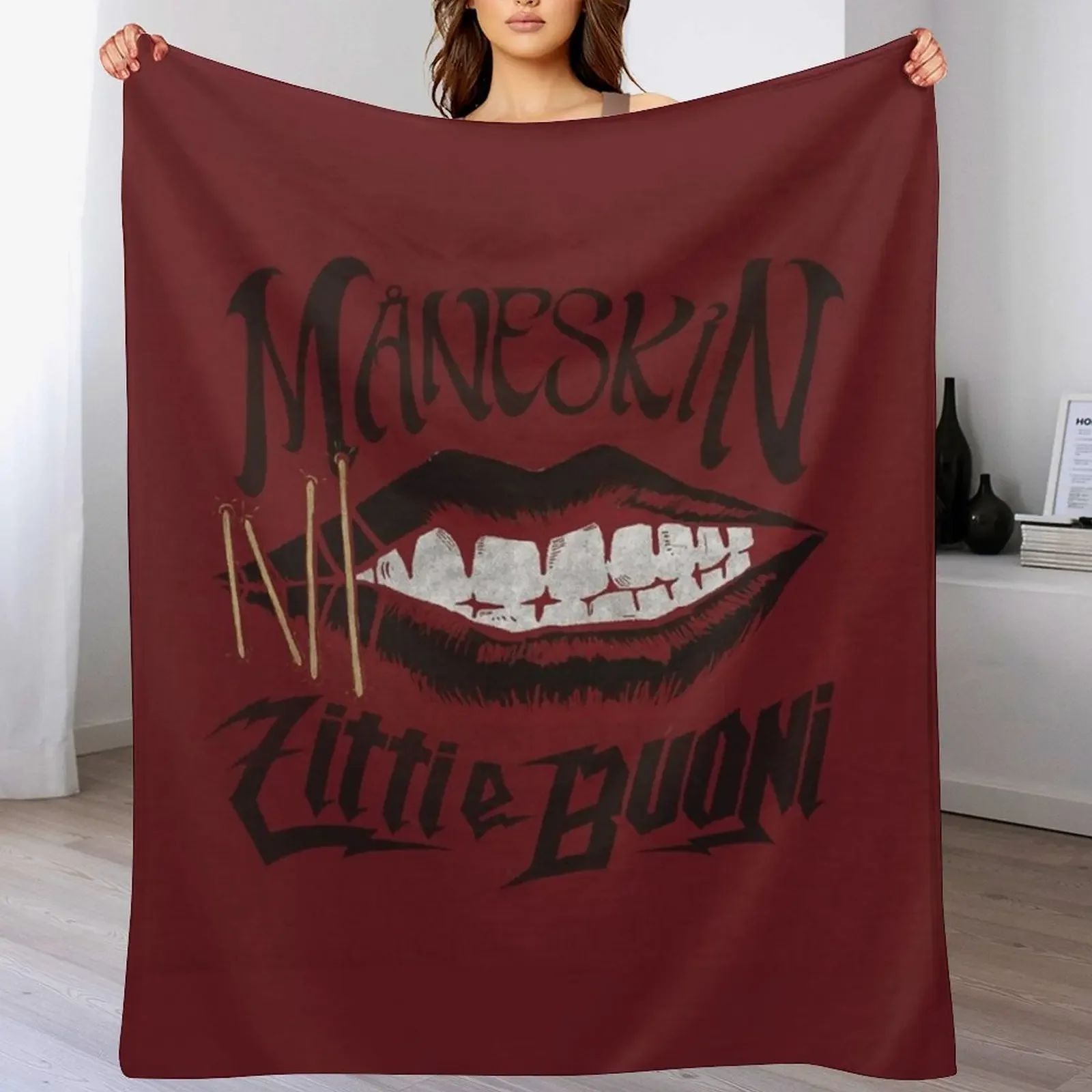 

Maneskin Throw Blanket Quilt anime Luxury Brand Loose Blankets