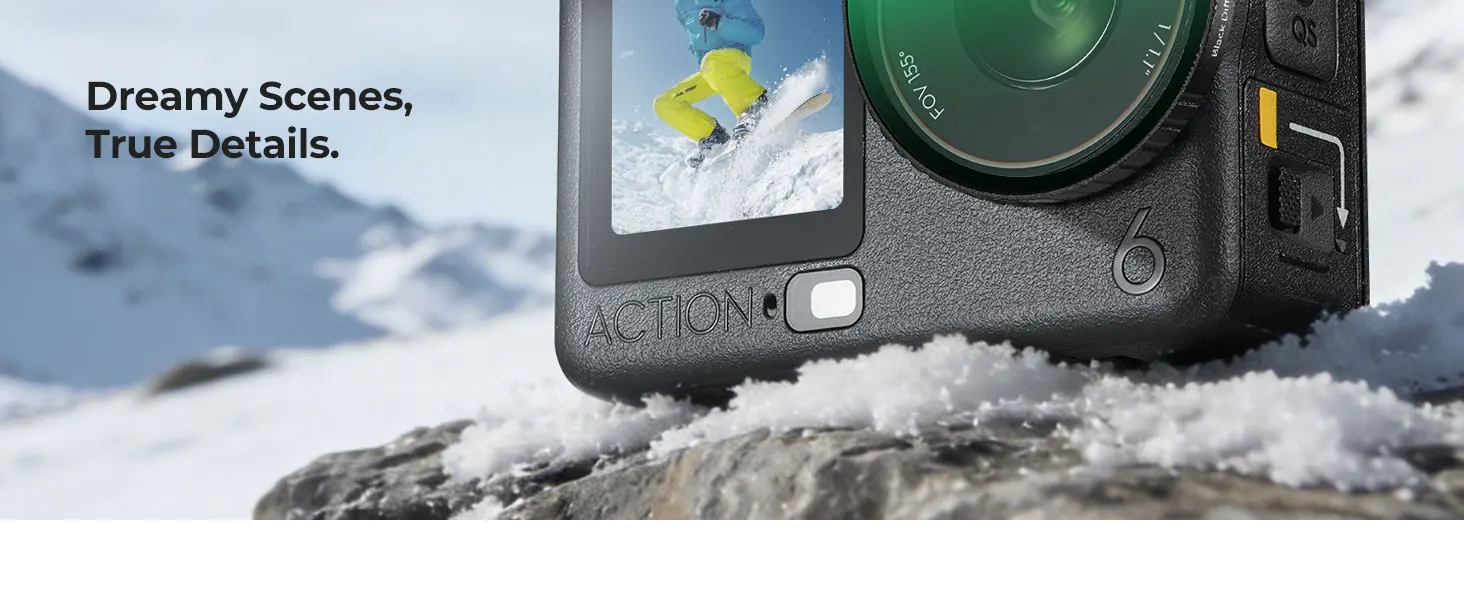 K&F CONCEPT Snap On CPL ND8 ND16 ND32 ND64 Schwarzdiffusionsfilter 1/4 Filterset für DJI Osmo Action 6 HD optisches Glas Mehrfac – Detail 9