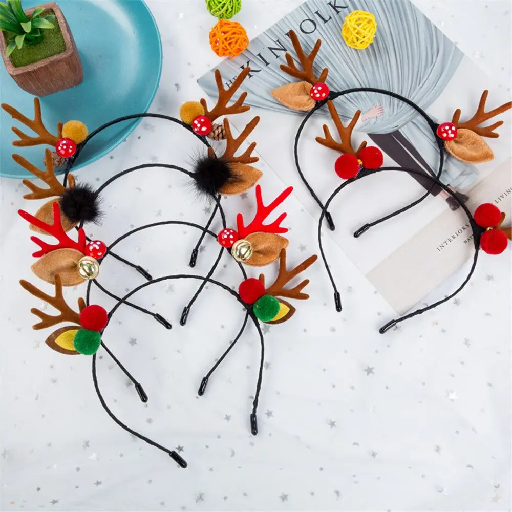 Party Cosplay Lovely Hair Accessories Christmas Decorations Reindeer Headwear Christmas Headbands Xmas Hairband