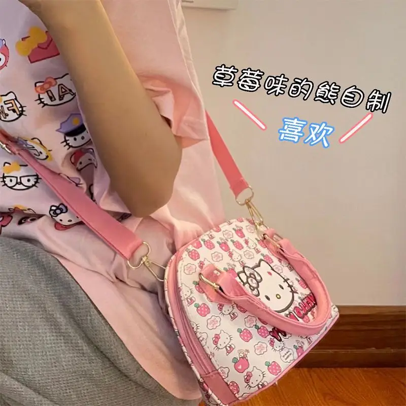 Sanrio New Hellokitty Messenger Bag Female Student Soft Girl Cute Large Capacity Portable Messenger Bag