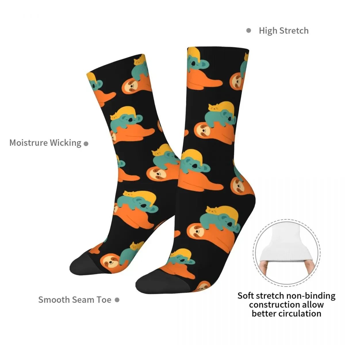 Essere pigro Socks55 calzini Harajuku calze Super morbide calze lunghe per tutte le stagioni accessori per regalo di compleanno Unisex