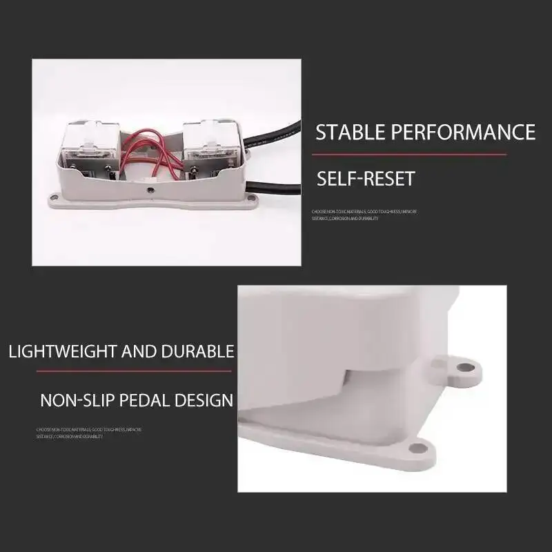 Foot Switch Pedal Push Button Controller YDT1-20 101 Reverse With Wire Aluminum Case Double Control Single Three Phase Motor