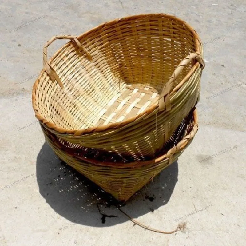 For Storage bamboo basket for eggs, fruits, bamboo basket with bamboo ears, basket