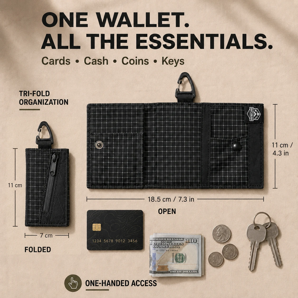 Portafoglio leggero a tre ante - Edc Carry Card recensione e prezzo