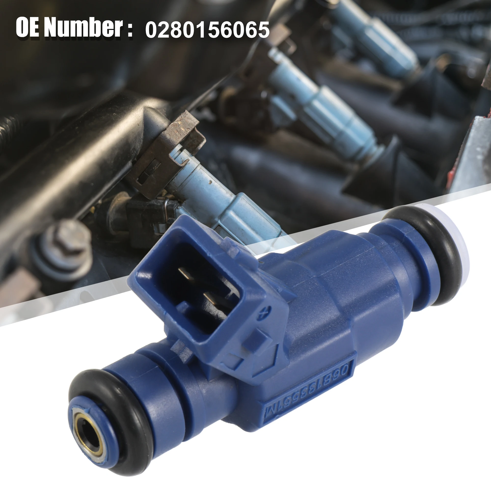 

UXCELL 4 шт. 0280156065 Топливная форсунка для Volkswagen Passat 2000-2005 1.8T