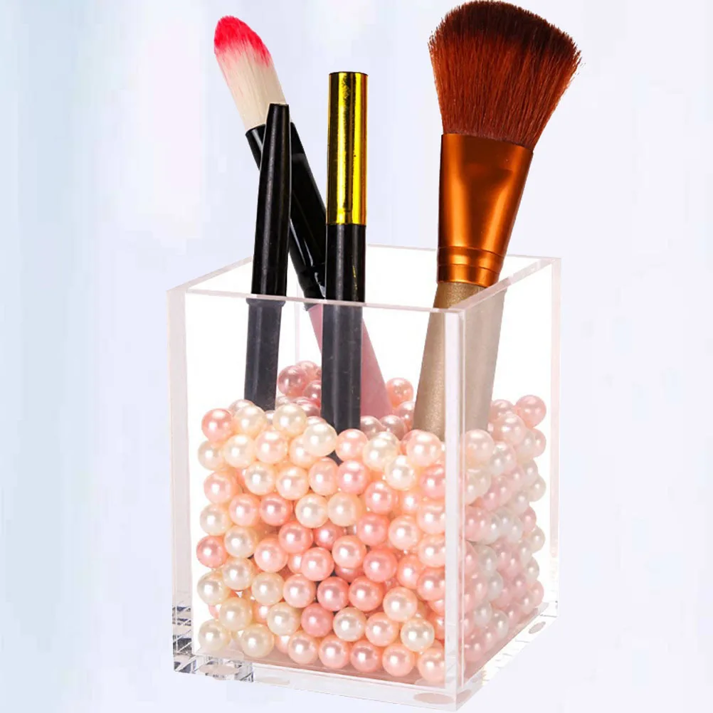 

Transparent Acrylic Makeup Tool Storage Box 12 Grid Organizer for Desk Pen Pencil Holder Brush Container Desktop