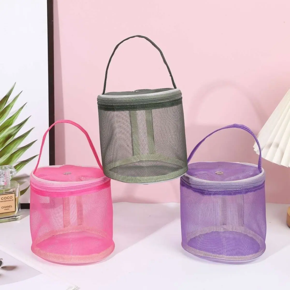 Knitted Yarn Storage Bag Insect Beach Tool Kit Woven and Organized Collection Universal Dust-Proof Mesh Storage Bag