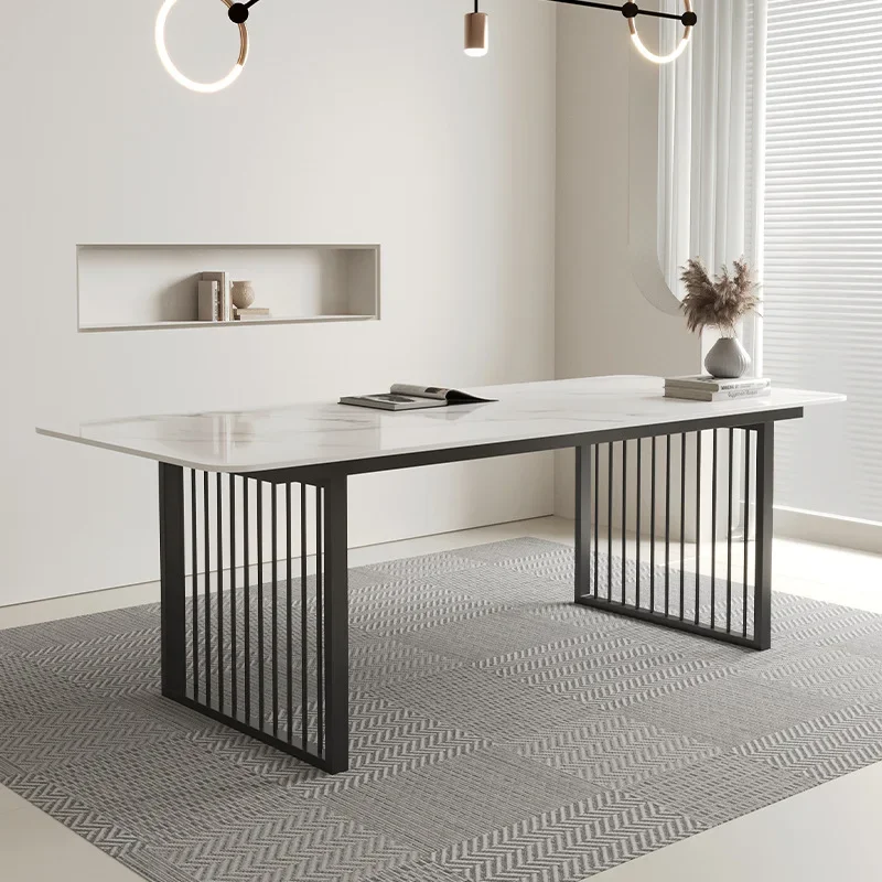 Rock slab dining table leg bracket, large slab table marble wrought iron desk leg, dining table base bracket