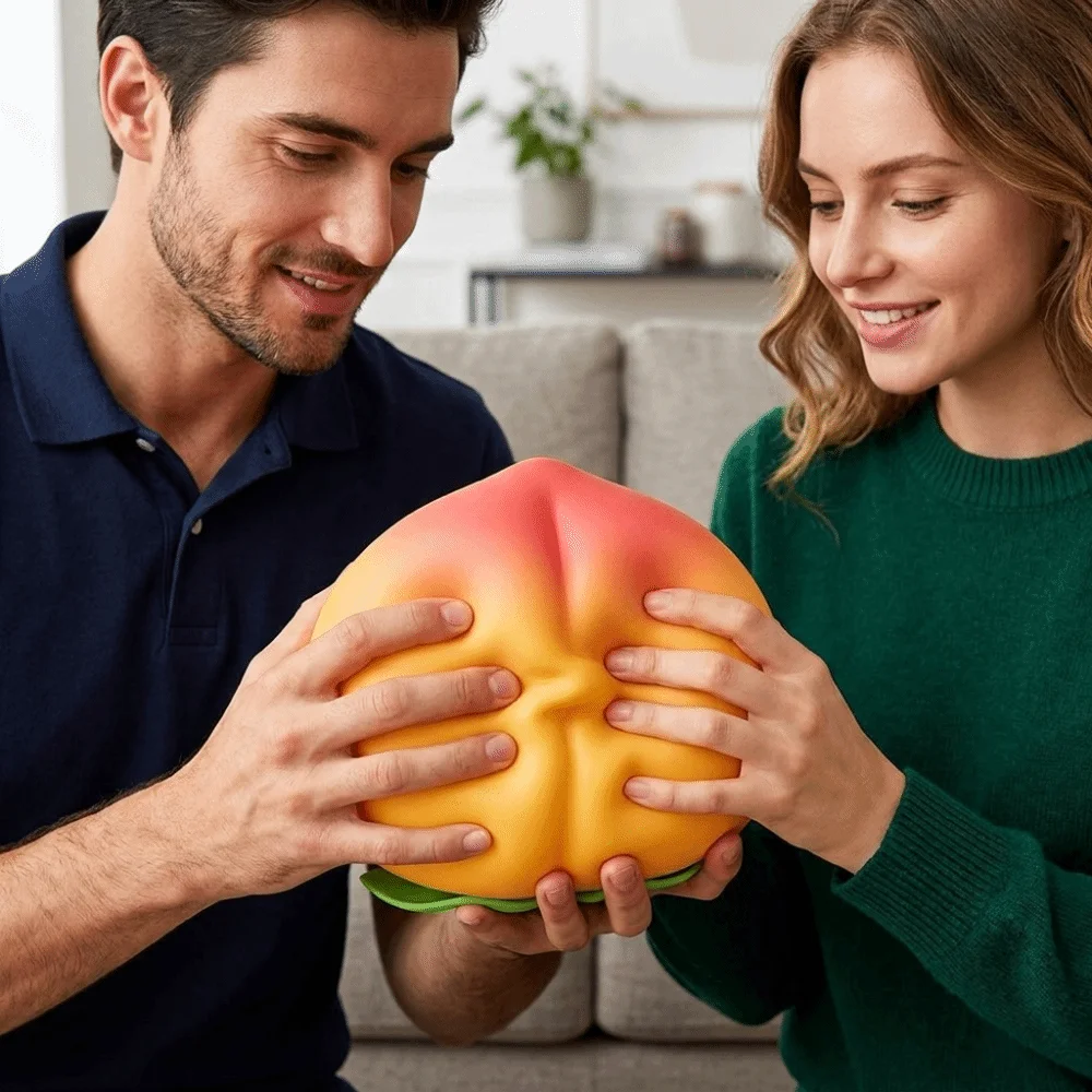 New 15cm Extra Large Big Peach Stress Relief Soft Big Anti-stress Squeeze Funny Fruit Shape Fruit Shape for Adults & ​​