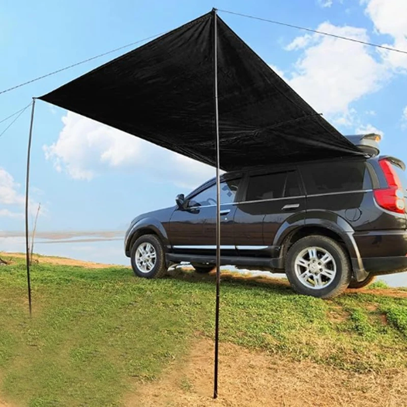

Car side canopy waterproof tarpaulin outdoor waterproof camping sunshade SUV van tent