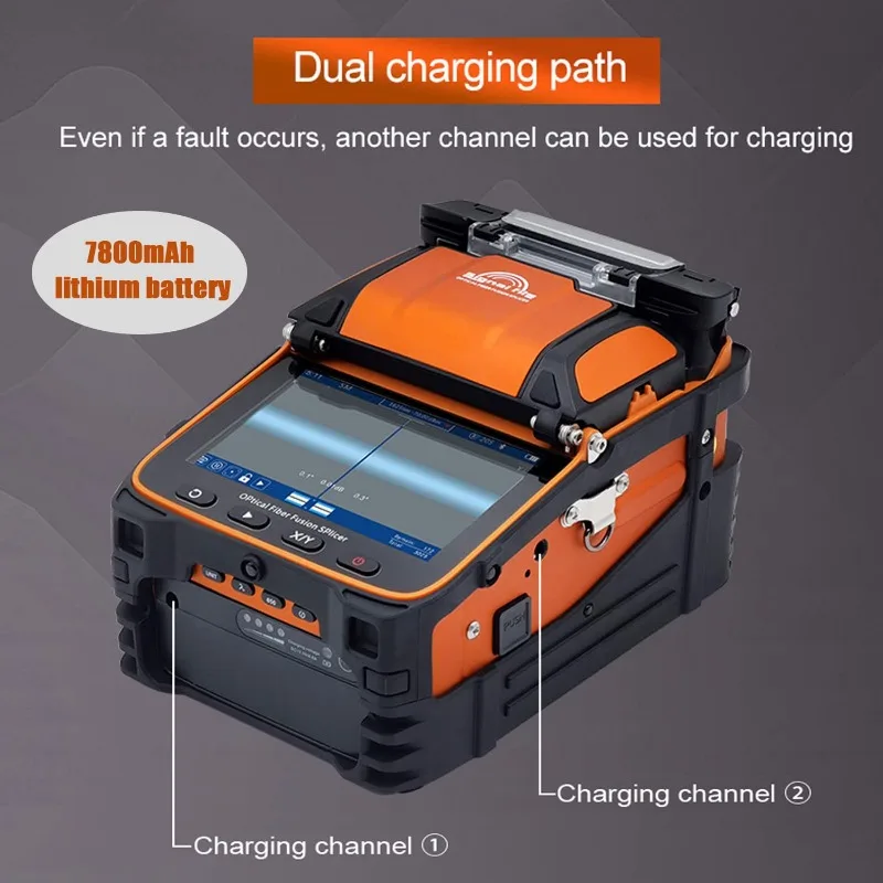 Neues Modell AI-9 Fusion Splicing Six Motor Core Alignment Fiber Fusion Splicer Automatisches FTTH Fiber Optical Welding Sp