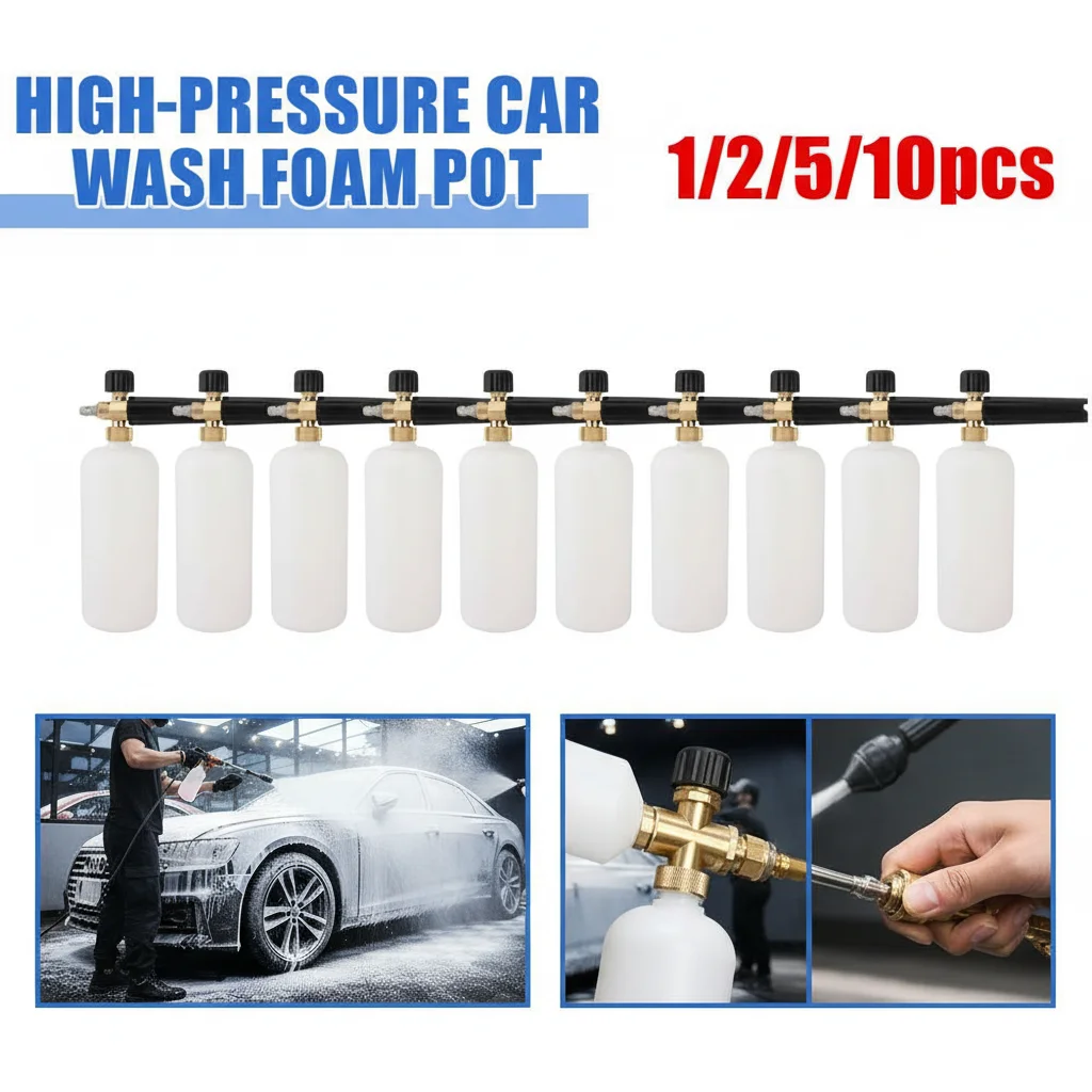 

Car Cleaning Foam Gun 1/4 Quick Connector Adjustable High Pressure Soap Foamer Car Wash Pressure Washers Soap Foam Generator