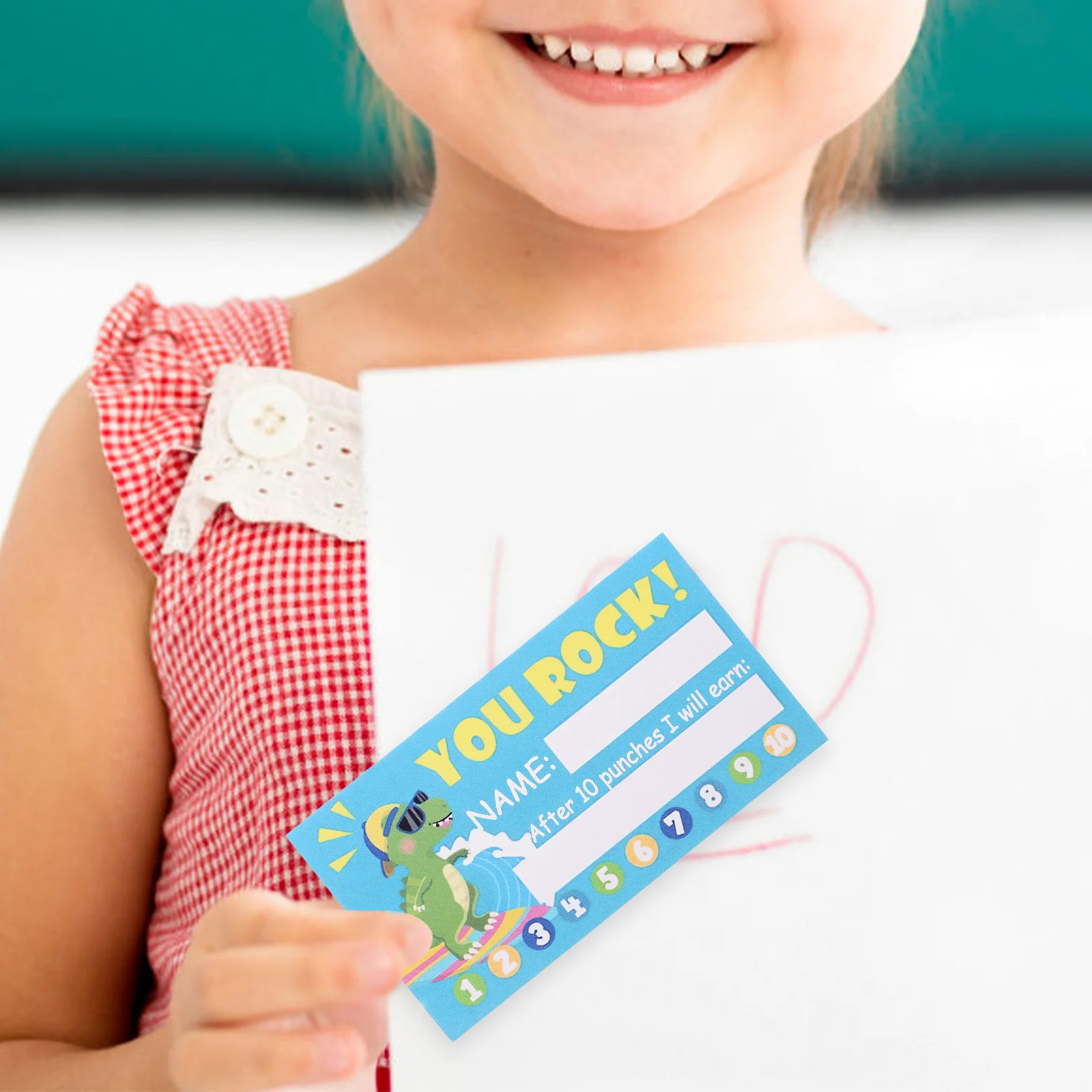 

250Pcs Punch Reward Cards for Classroom Students Teaching Tools Cartoon Encouragement Cards Motivation Teaching Tools