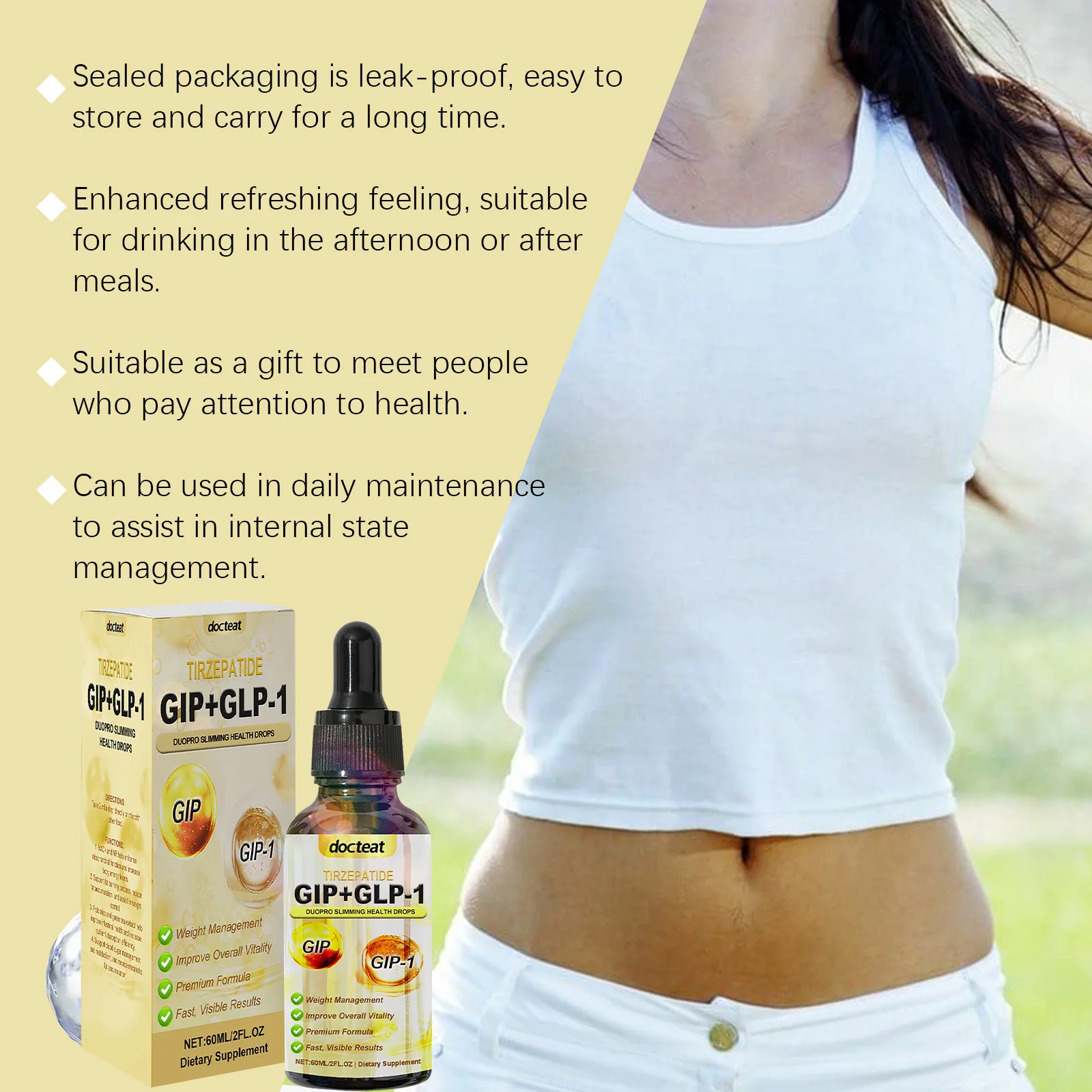 DOCTEAT Slimming Drops Fat Bur - đánh giá và giá Herbal Weight