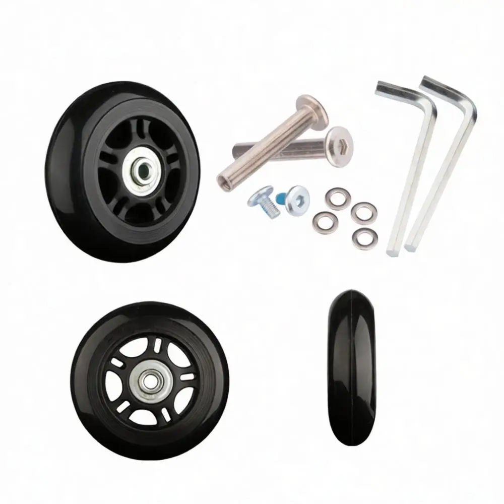 Universal Replacement Luggage Wheels Rubber Casters Suitcase Repair Kit Silent Wear Proof Accessories For Rolling Trolley Bag