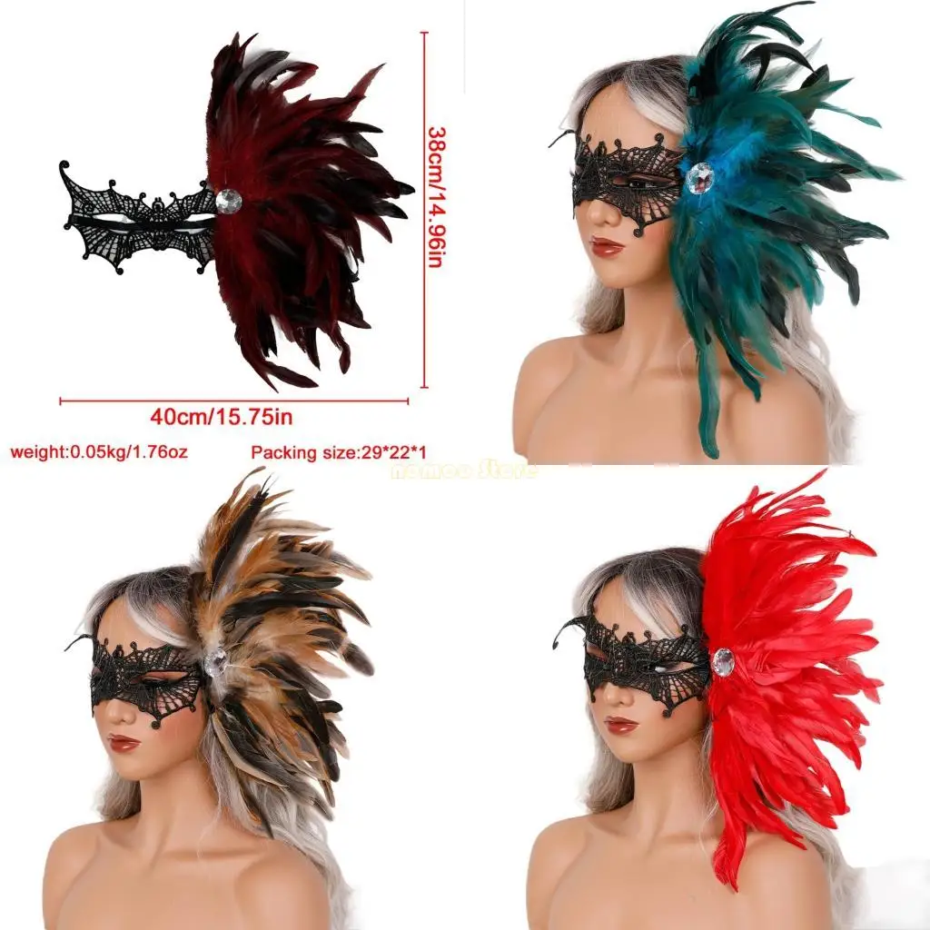 

31BF Venetians Mask Eye mask Half Face Mask Halloween Mask for Masquerades Pr