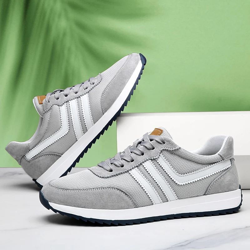 

Brand Sneakers Men Outdoor Running Shoes High Quality Lace-Up Men Casual Shoes Fashion Comfortable Walking Shoes Tenis Hombres