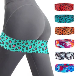 Green Leopard Print Fitness Resistance Bands Hip Lifting Set Bands Red Handy Accesorios Para Yoga Pilates Home Gym Equipment