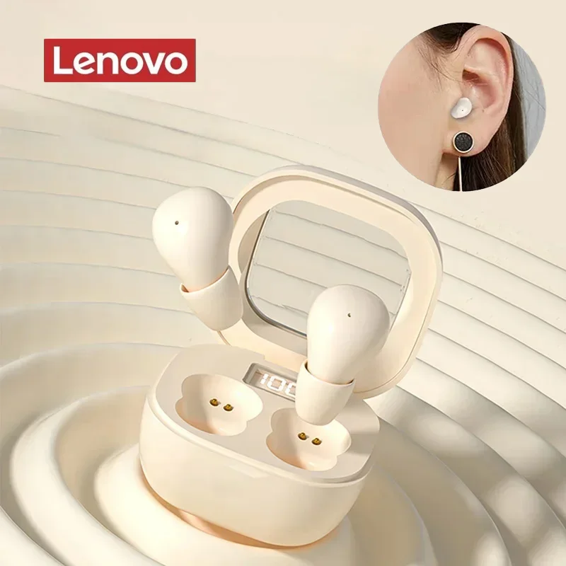 سماعات لينوفو ميني غير مرئية بلوتوث 5.3 سماعة لاسلكية تعمل بالبلوتوث سماعات HIFI ستيريو للحد من الضوضاء مع ميكروفونات #1