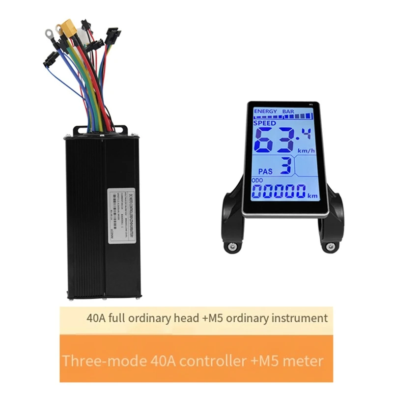 

Mountain Vehicle Electric Bicycle Power Modified Accessories LED M5 Display Panel 40A Sine Wave Controller Brushless