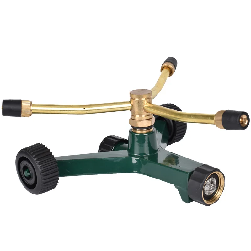

360 degree automatic rotation garden watering cooling lawn sprinkler swing arm nozzle