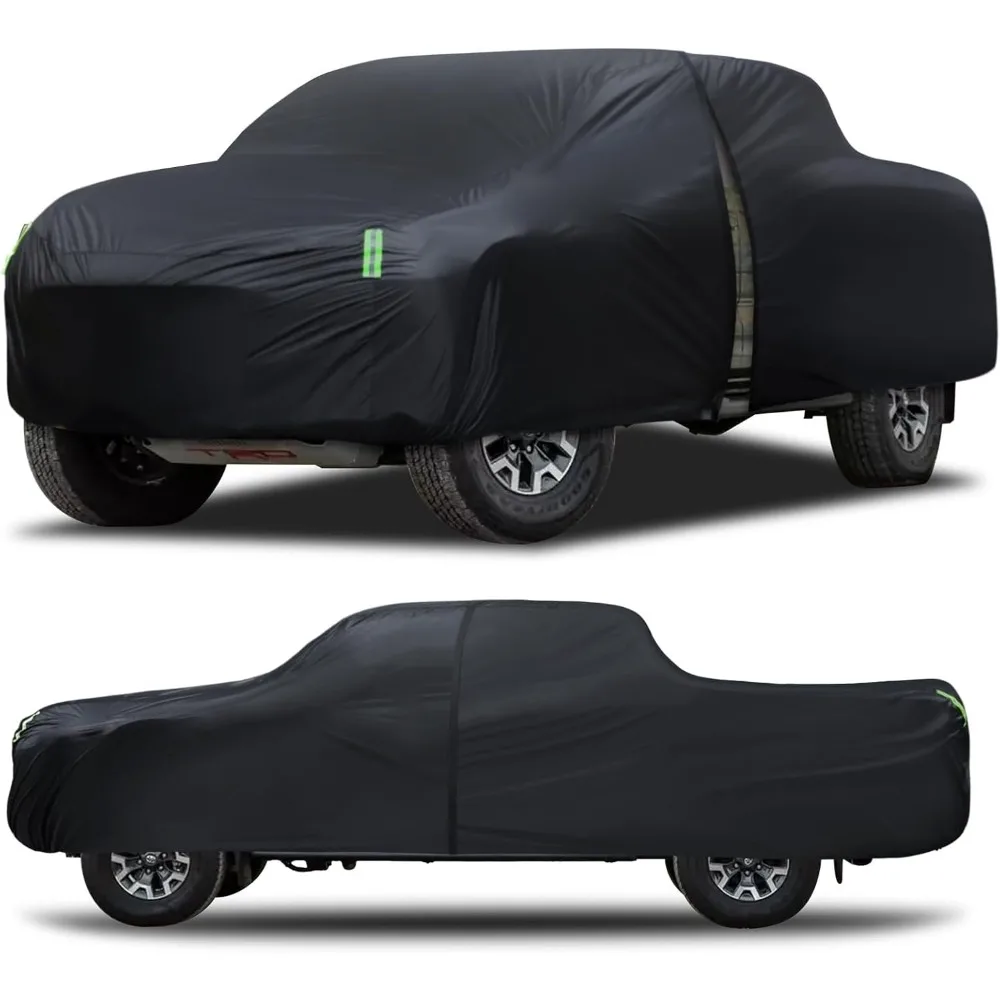 

Waterproof All-Weather Truck Cover with UV Protection, Universal Fit for Pickup Trucks Up to 220 Inches