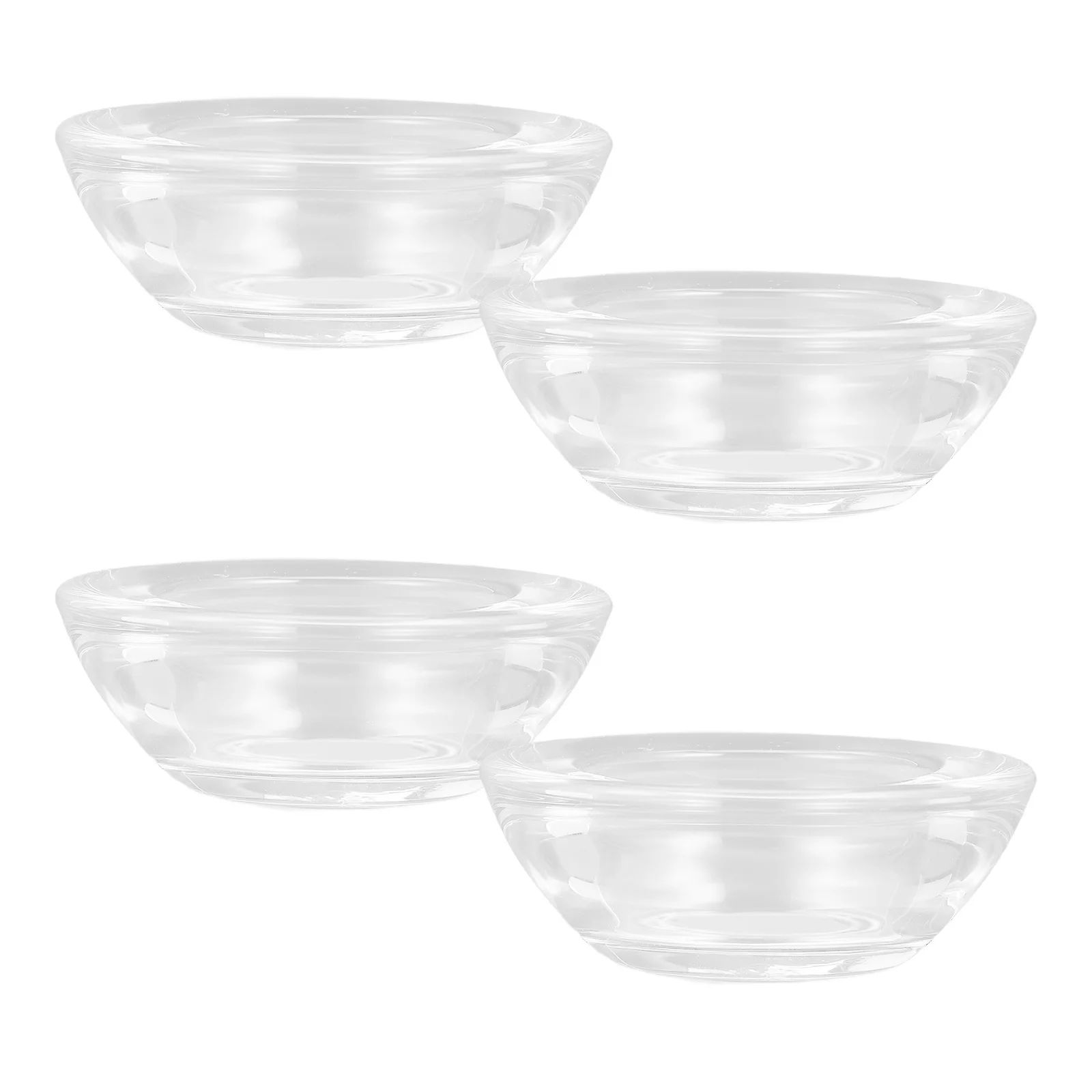 

4Pcs Glass Tea Light Holders Clear Small Cup for Home Decor Wedding Party DIY Centerpiece Table Decoration Aroma
