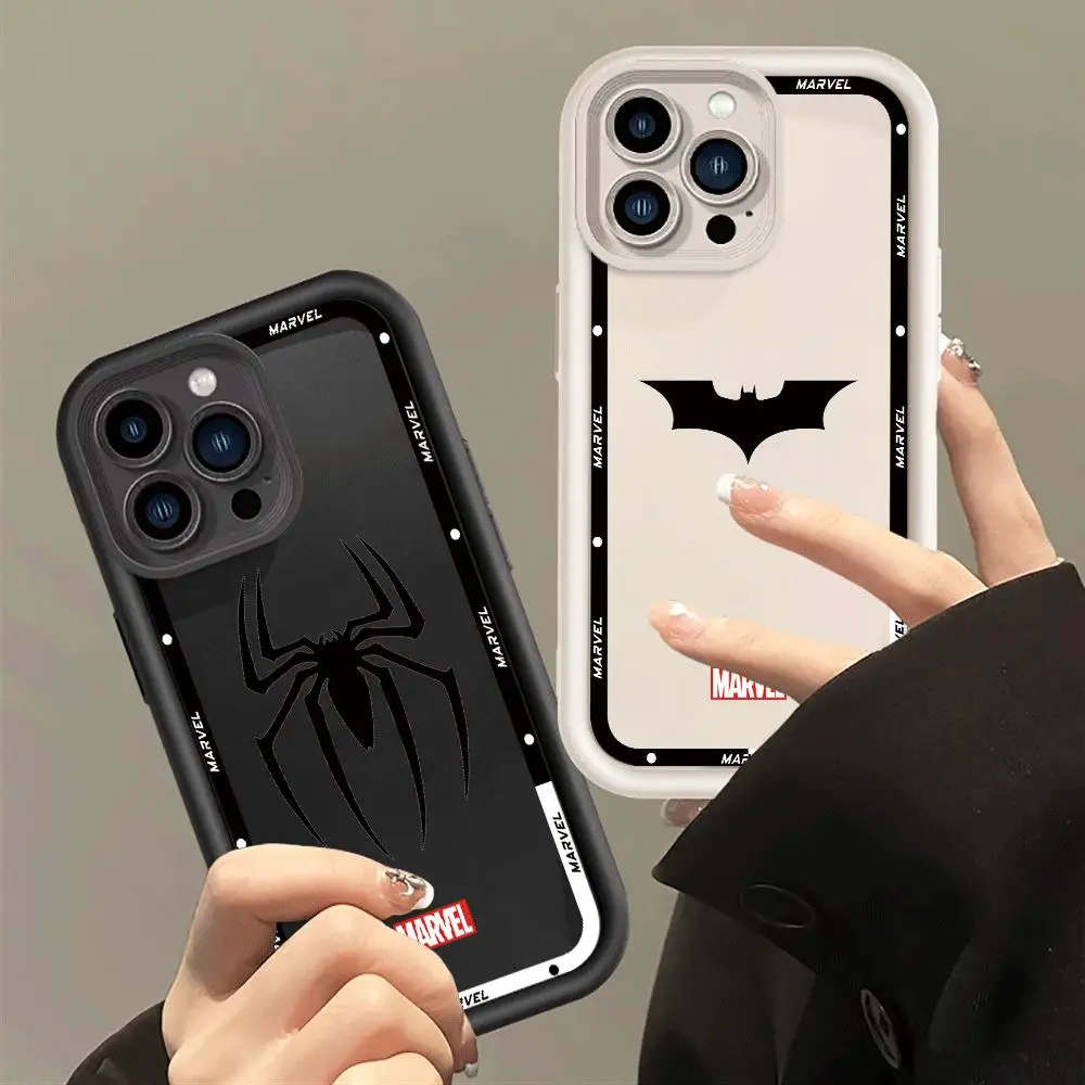 Marvel Hero Logo Phone Case for Apple iPhone 15ProMax 8 7 SE 13 Mini XS Max 11 Pro XR 12 Pro 14 Plus Soft Cover Luxury