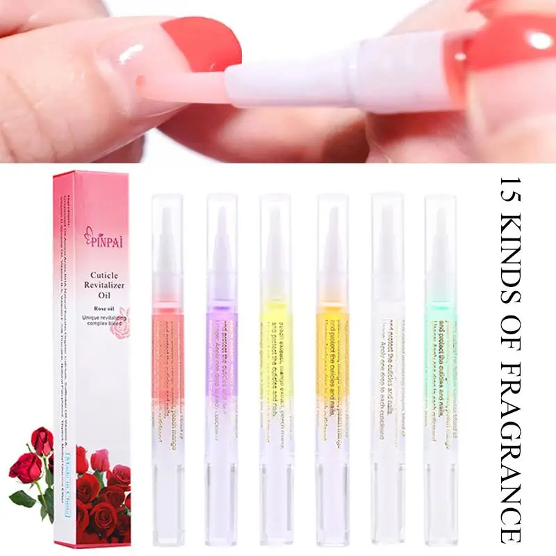 5ml unha flor nutrição óleo caneta fruta floral perfumado tratamento de unhas cutícula revitalizador fragrância nutrir a pele manicure ferramenta