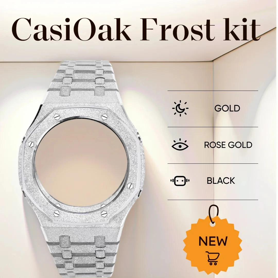 

Модифицированный корпус часов для CasiOak GA2100/2110 ga-b2100 GM2100 Star Sand, восьмиугольный корпус, безель, браслет, аксессуары для часов, розовое золото