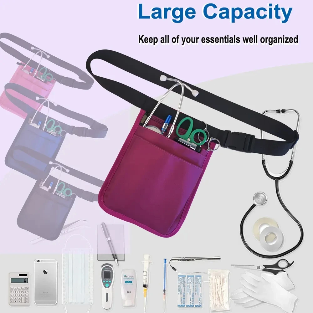 Nurse Organizer Belt Waist Bag Pouch Case For Medical Scissors Care Kit Tool Fanny Pack Borse Waist Packs Nurse Pack Tools Kit