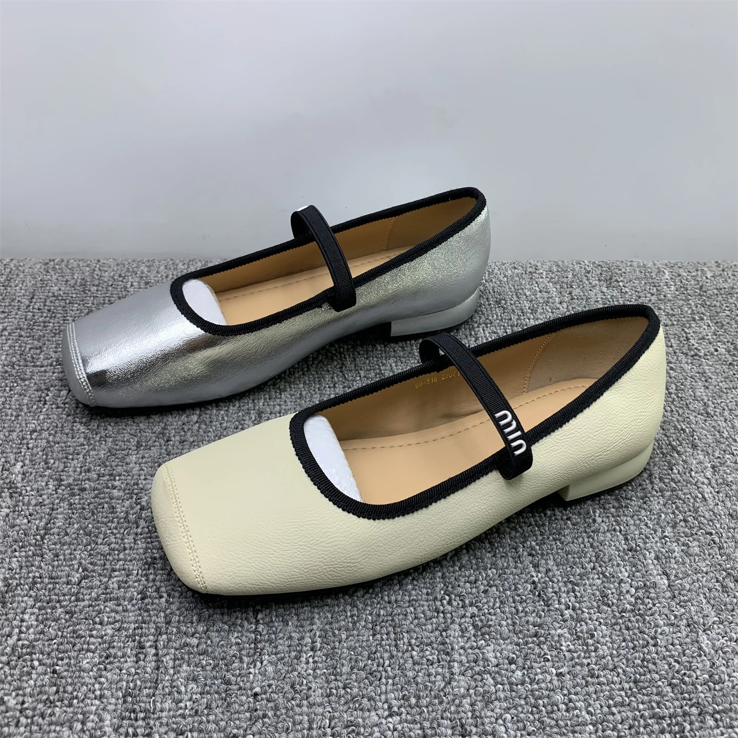 

Женские туфли на плоской подошве Mary Jane oes, лето 2022, новинка 202, мягкая подошва, синий ремешок с квадратной головкой Bean oes, обработка кода скидки