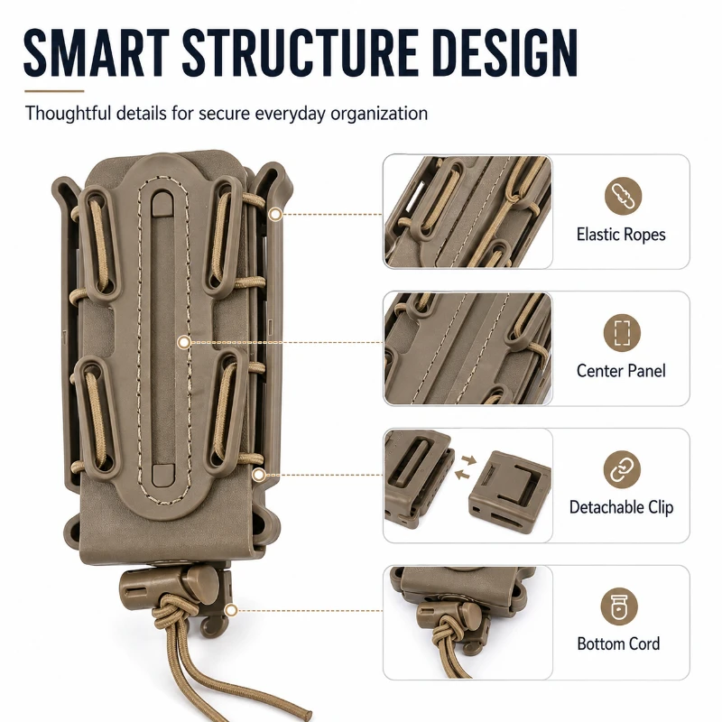 Shock Resistant Elastic Parts Pouch Matching Install Buckles Compact Dimension Hobby Model Spare Parts Organizer