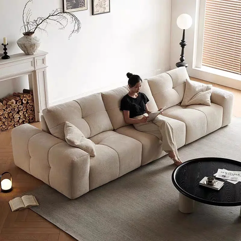 Chenier Toast Sofa Cream Wind Pixel Movable Adjustable Backrest Multifunctional Modular Sofa