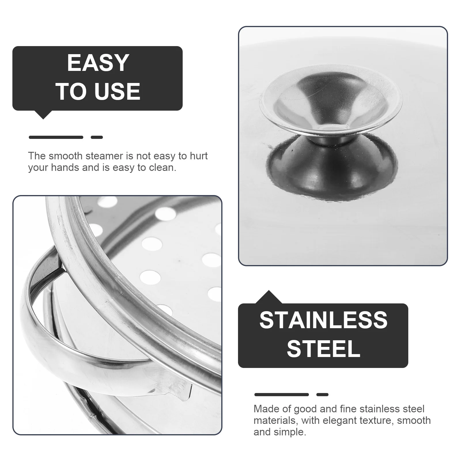 

Stainless Steel Steamer Baskets 16cm Vegetable Steamer Basket for Pot Dumpling Food Rack Strainer Seafood Meat Dim Sum Kitchen