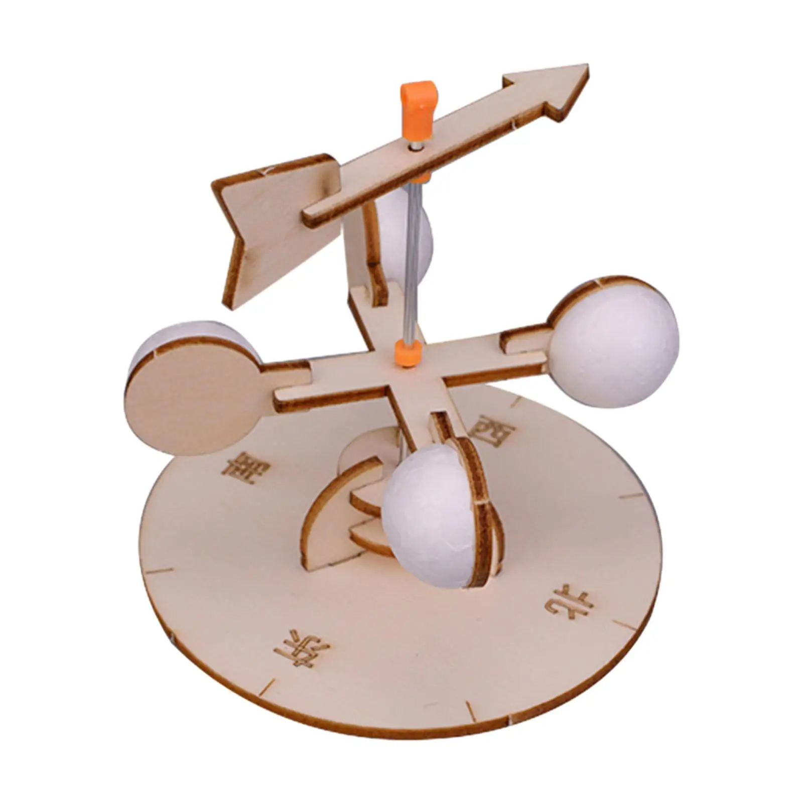 DIY Wooden Wind Vane Toy Kits Physics Developmental Wind Direction Indicator