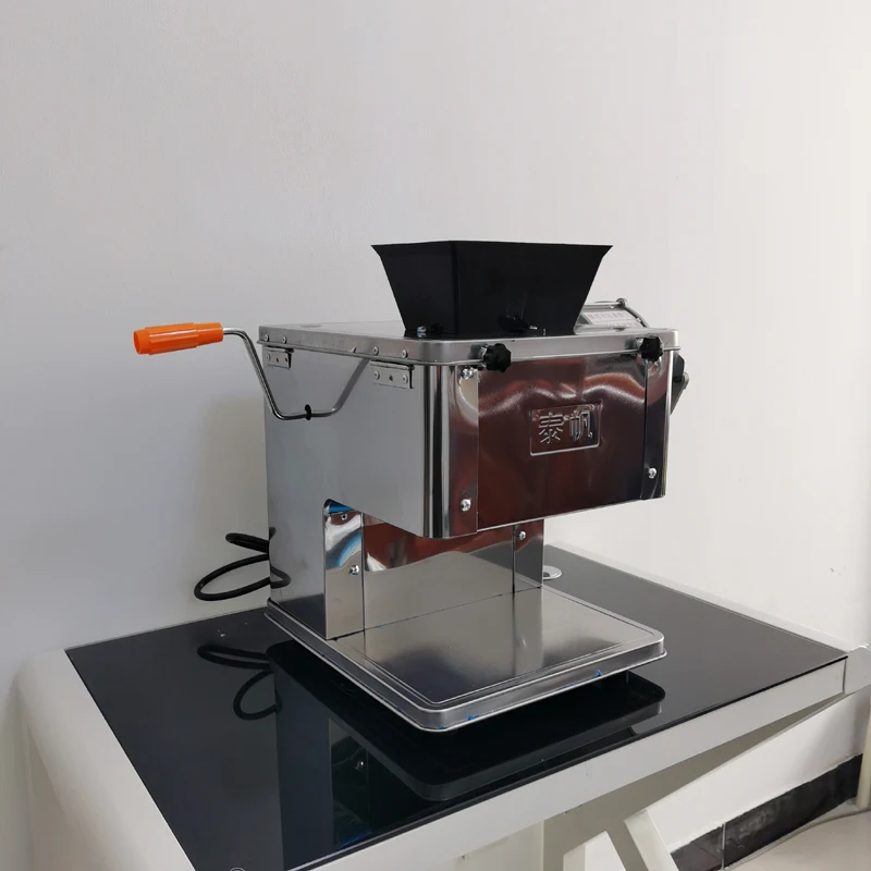 Машина для резки мяса и овощей из нержавеющей стали, измельчитель, электрическая нарезка для еды, коммерческий многофункциональный нож для измельчения 220 В