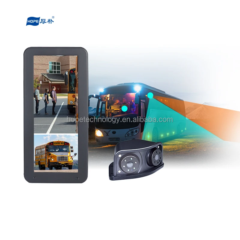 12.3 Inch Electronic Mirror 2 Channel 1080P Camera  Truck Bus Side Rear View Blind Spot Car Monitor